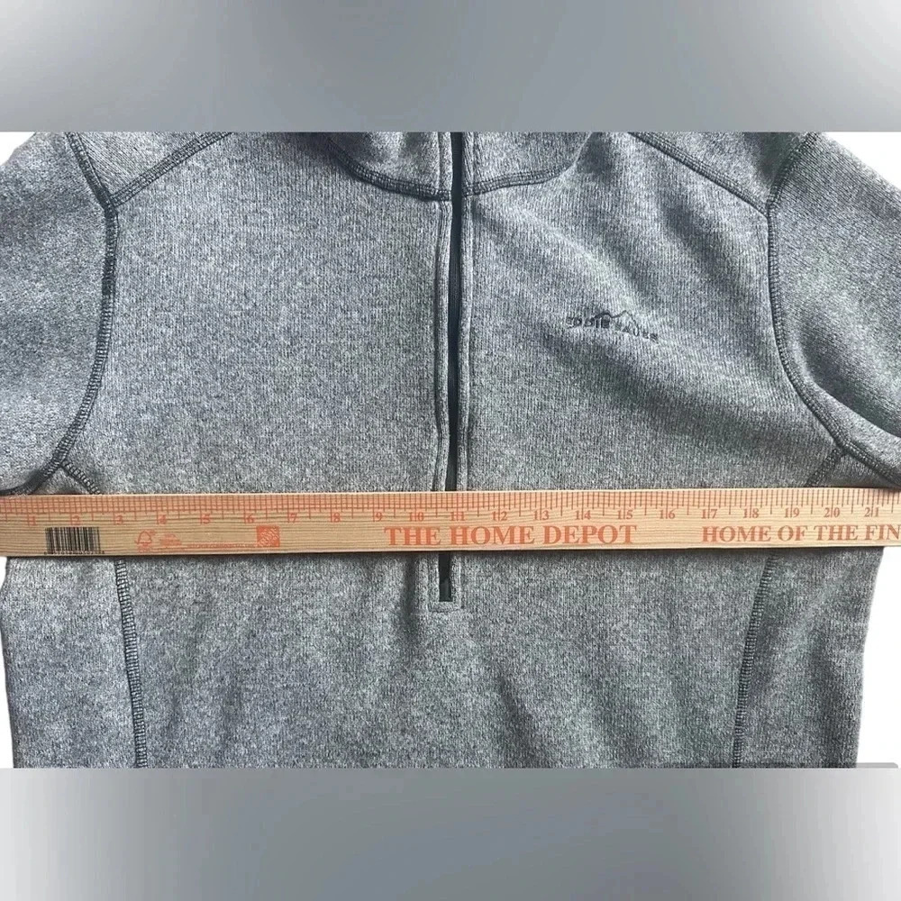 Eddie Bauer Fleece Quarter Zip Pullover Mens Large T - Picture 7 of 8